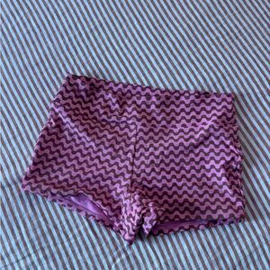 Wild Fable Pink and Brown Wave Pattern Shorts